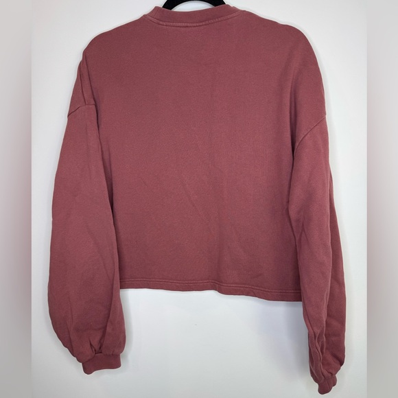 KOTN mauve Crewneck balloon sleeve cotton sweatshirt size medium - Picture 6 of 6